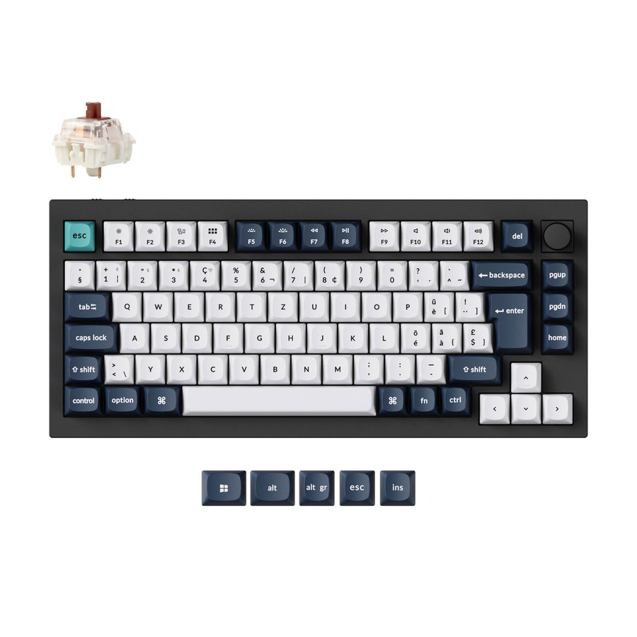 Keychron Q1 Max QMK/VIA Kabellose Custom Mechanische Tastatur ISO Layout Kollektion