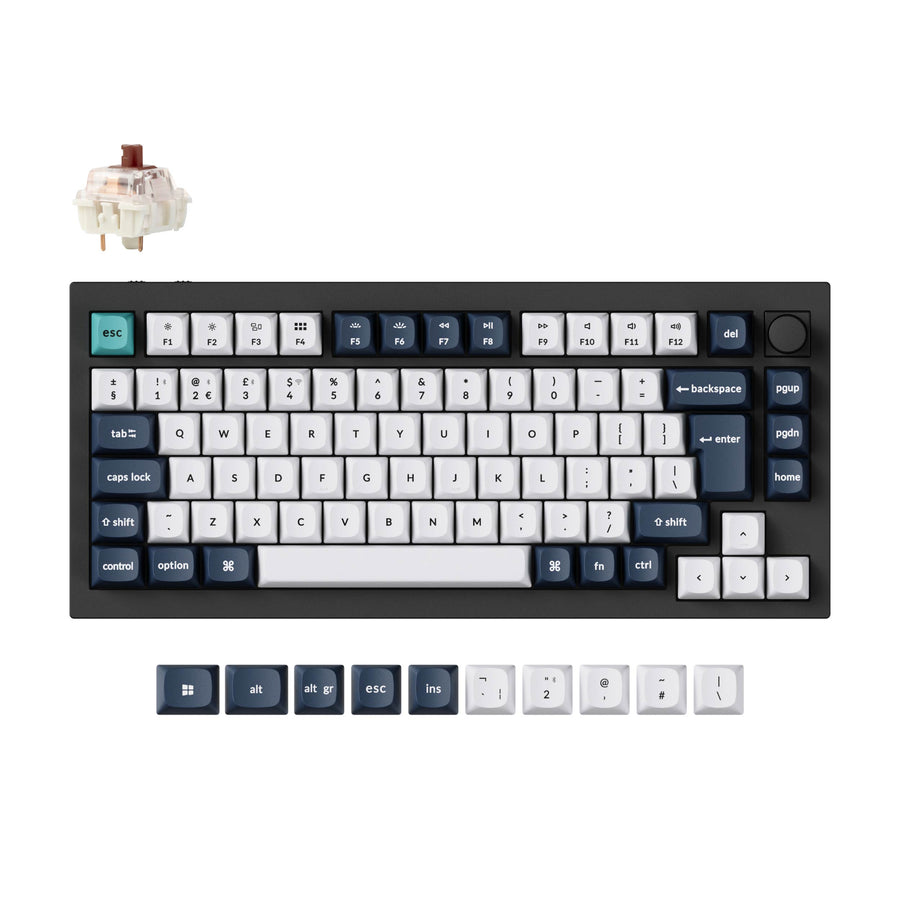 Keychron Q1 Max QMK/VIA Kabellose Custom Mechanische Tastatur ISO Layout Kollektion