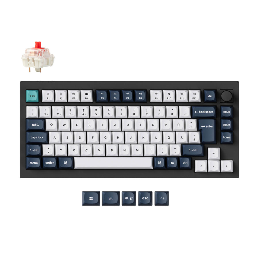 Keychron Q1 Max QMK/VIA Kabellose Custom Mechanische Tastatur ISO Layout Kollektion