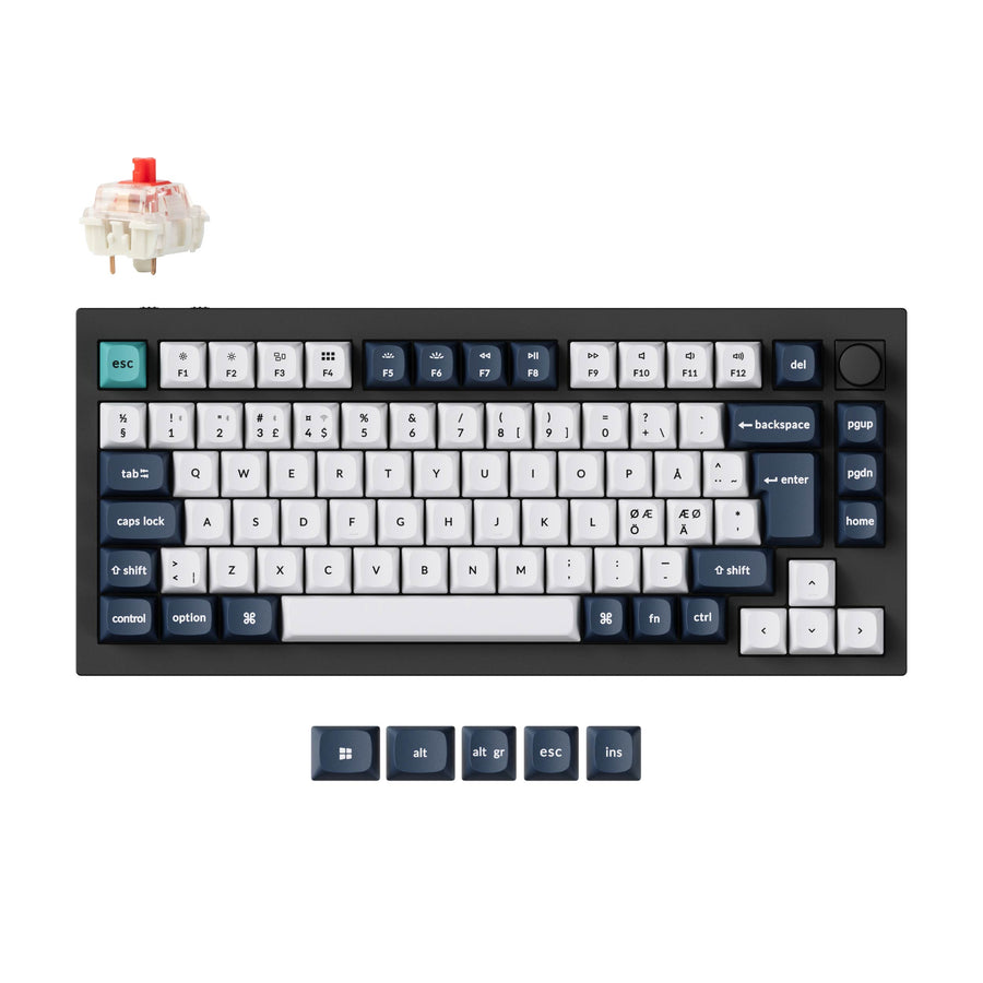 Keychron Q1 Max QMK/VIA Kabellose Custom Mechanische Tastatur ISO Layout Kollektion