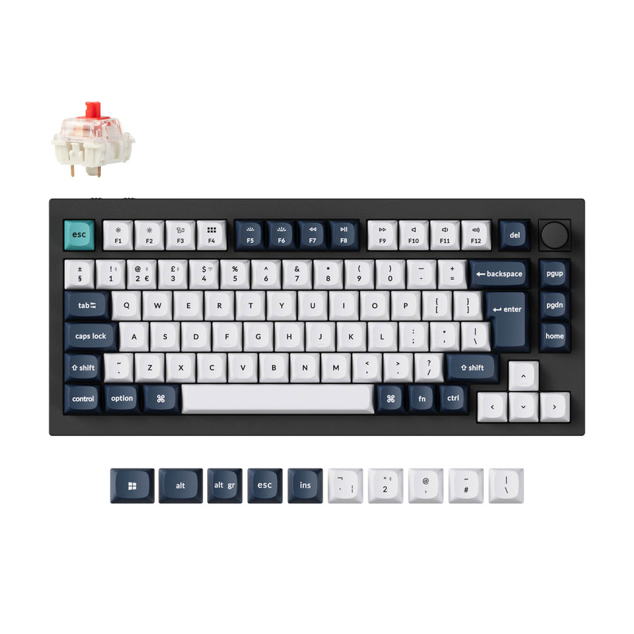 Keychron Q1 Max QMK/VIA Kabellose Custom Mechanische Tastatur ISO Layout Kollektion