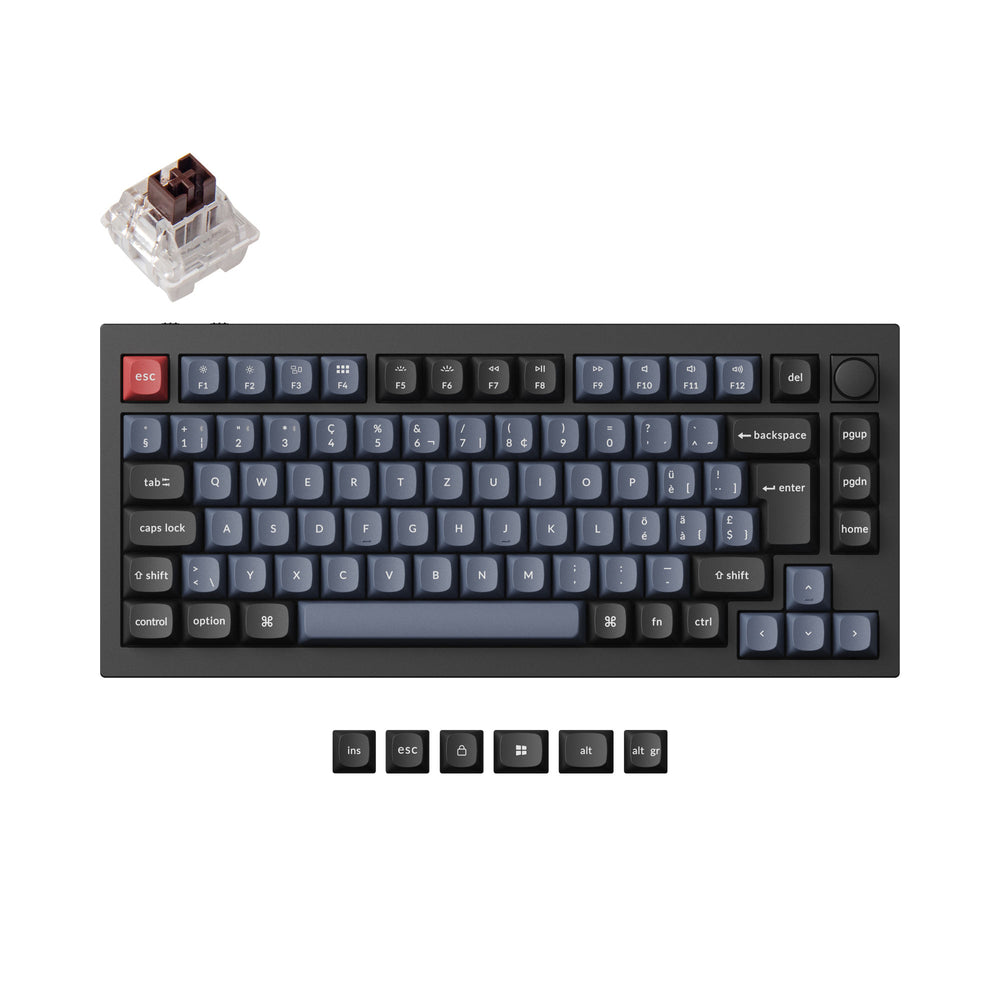 Keychron Q1 Pro QMK/VIA Kabellose Custom Mechanische Tastatur ISO-Layout-Sammlung