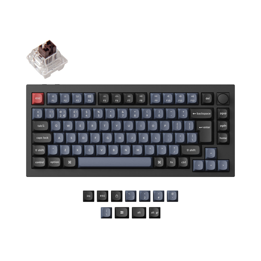 Keychron Q1 Pro QMK/VIA Kabellose Custom Mechanische Tastatur ISO-Layout-Sammlung