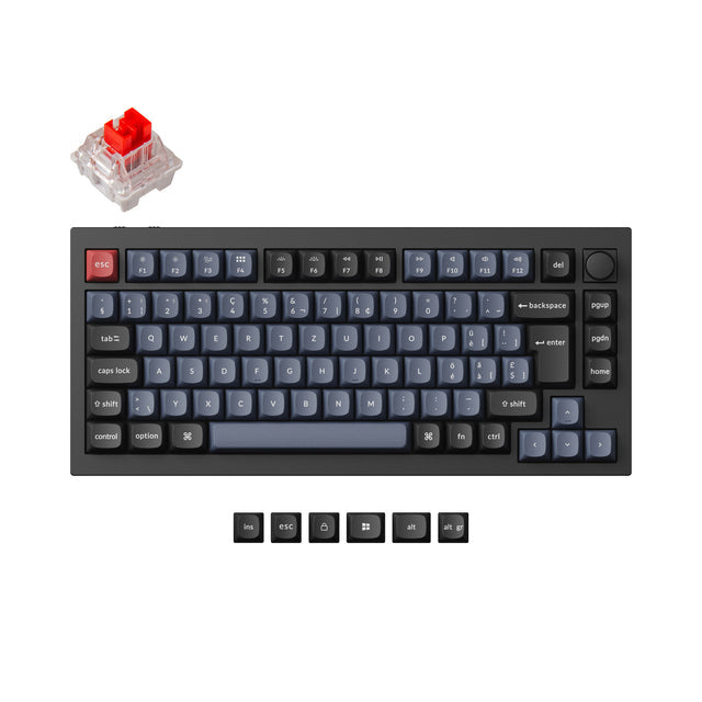 Keychron Q1 Pro QMK/VIA Kabellose Custom Mechanische Tastatur ISO-Layout-Sammlung