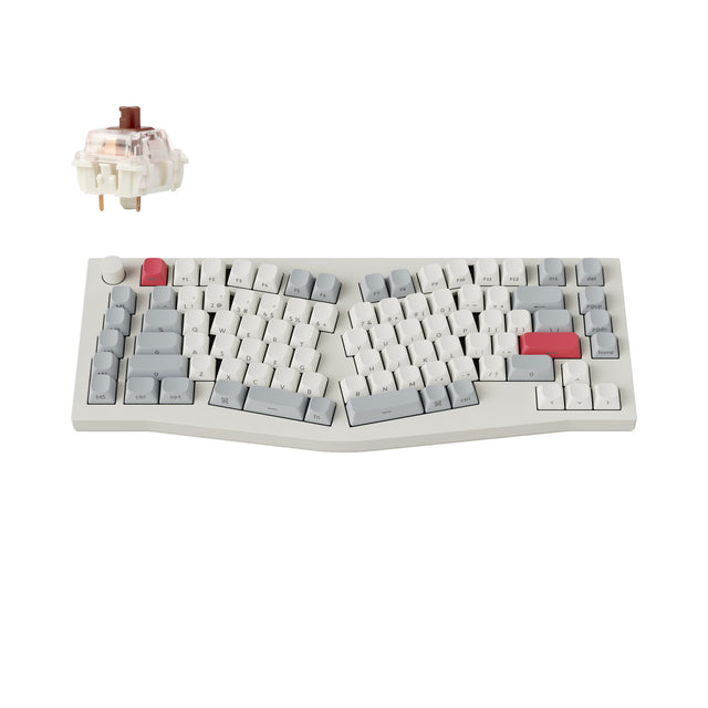 Keychron Q10 Max (Alice-Layout) QMK/VIA kabellose Custom mechanische Tastatur (US-ANSI-Layout)