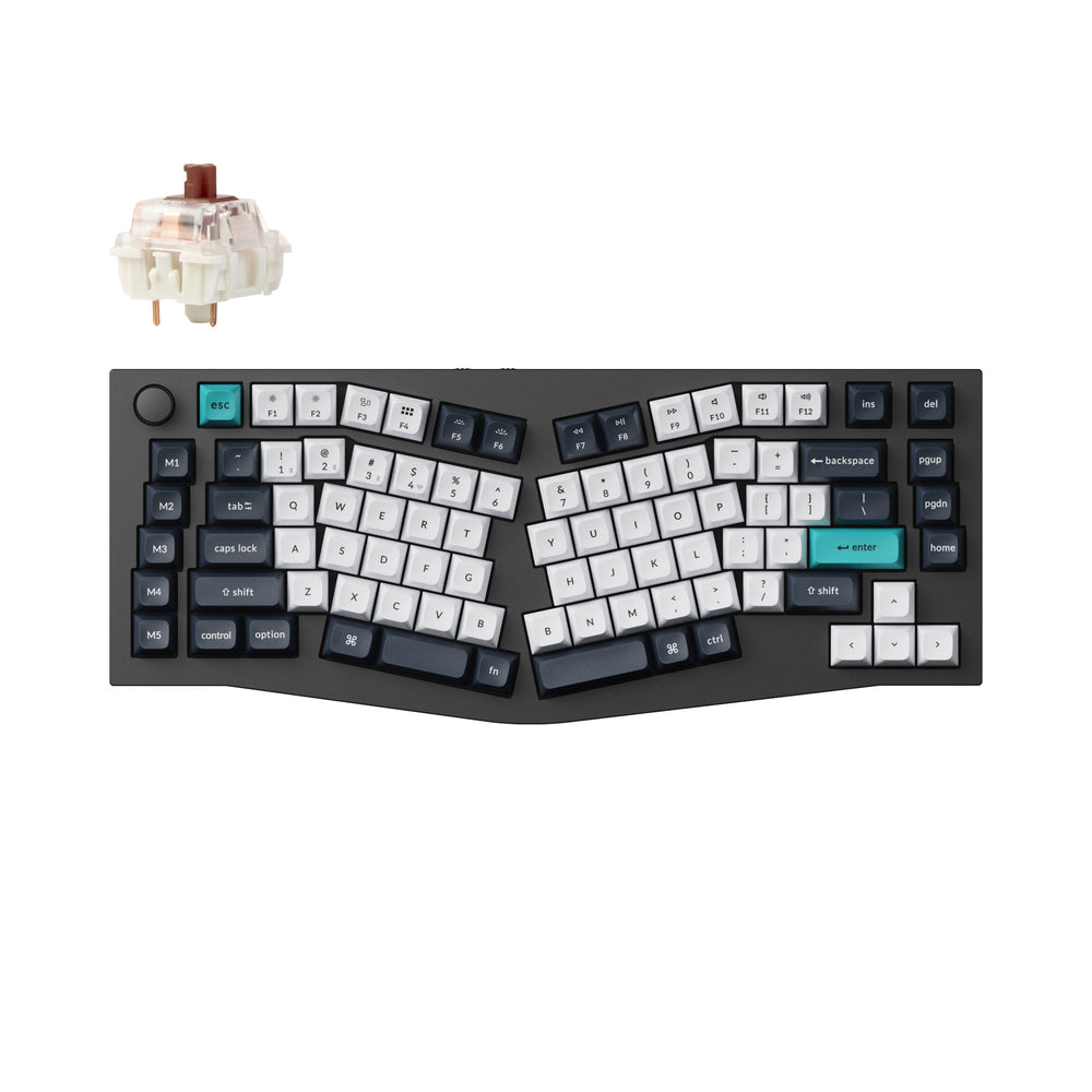 Keychron Q10 Max (Alice-Layout) QMK/VIA kabellose Custom mechanische Tastatur (US-ANSI-Layout)