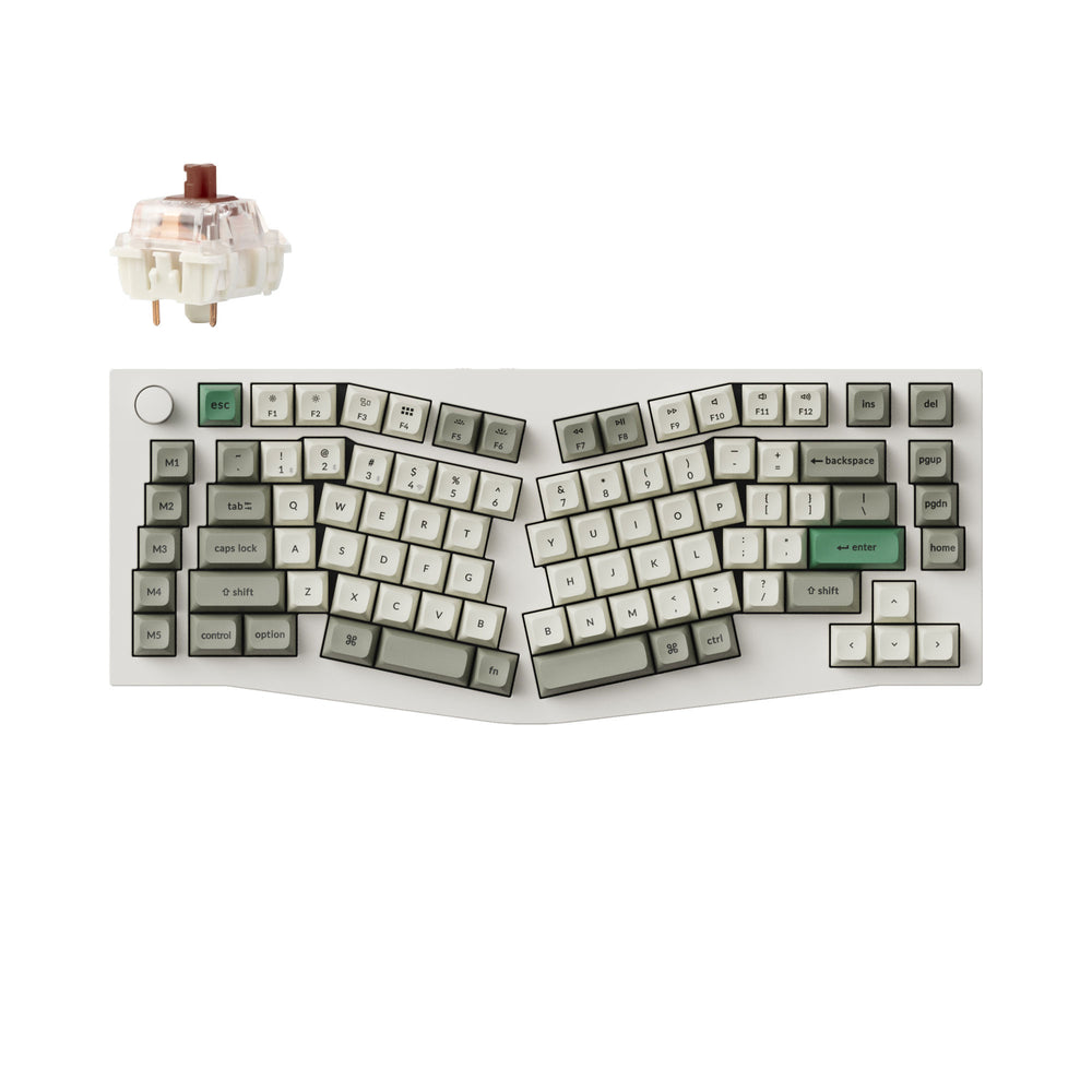 Keychron Q10 Max (Alice-Layout) QMK/VIA kabellose Custom mechanische Tastatur (US-ANSI-Layout)