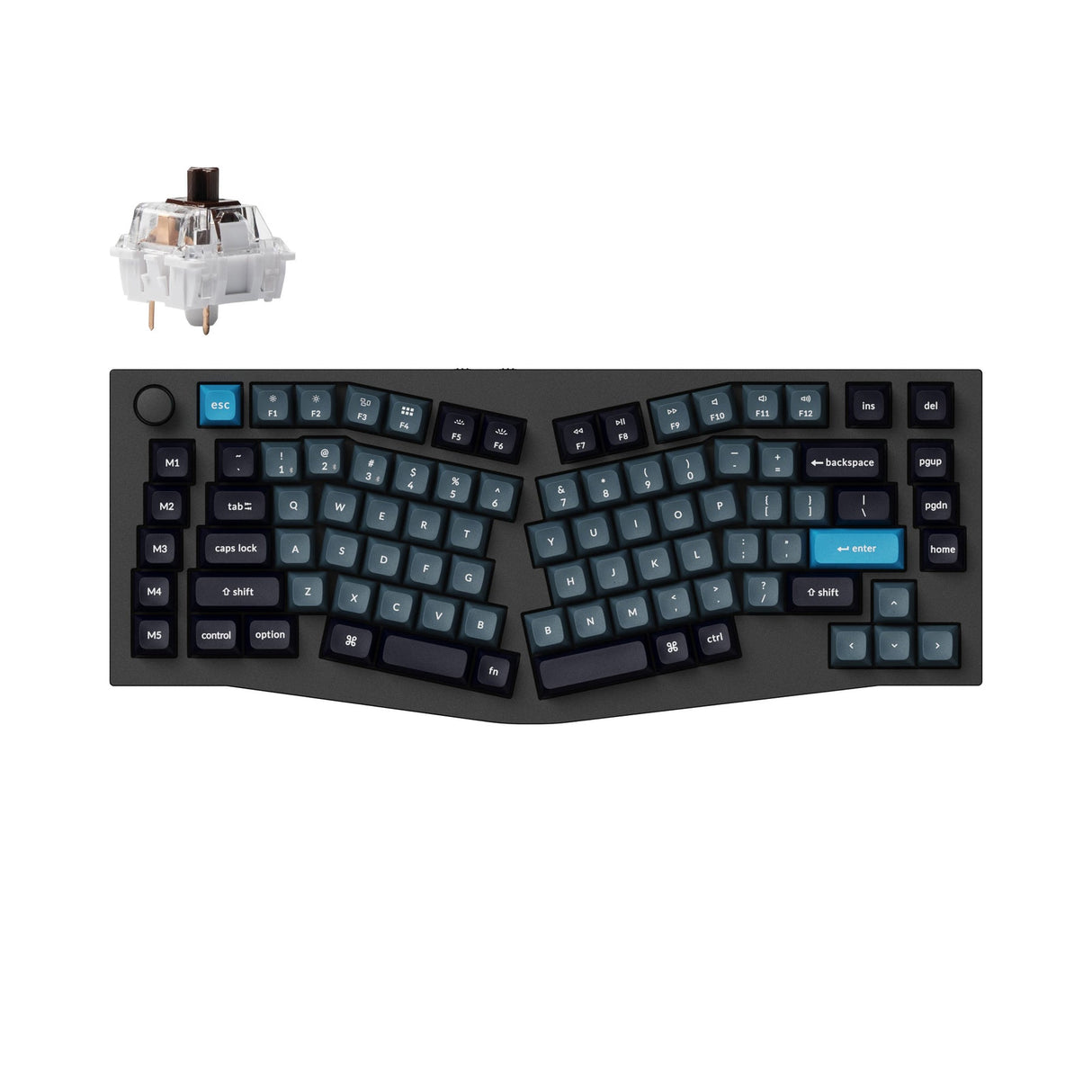Keychron Q10 Pro (Alice-Layout) QMK/VIA kabellose Custom mechanische Tastatur (US Layout)