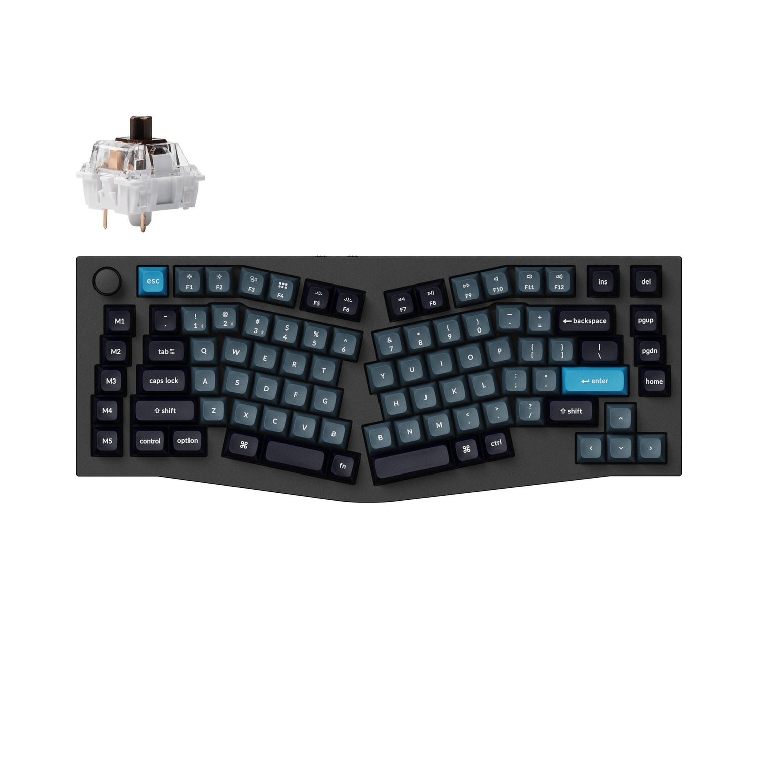 Keychron Q10 Pro (Alice-Layout) QMK/VIA kabellose Custom mechanische Tastatur (US Layout)