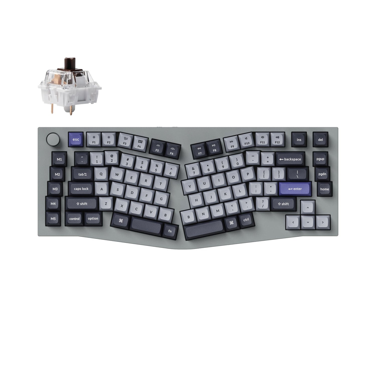 Keychron Q10 Pro (Alice-Layout) QMK/VIA kabellose Custom mechanische Tastatur (US Layout)