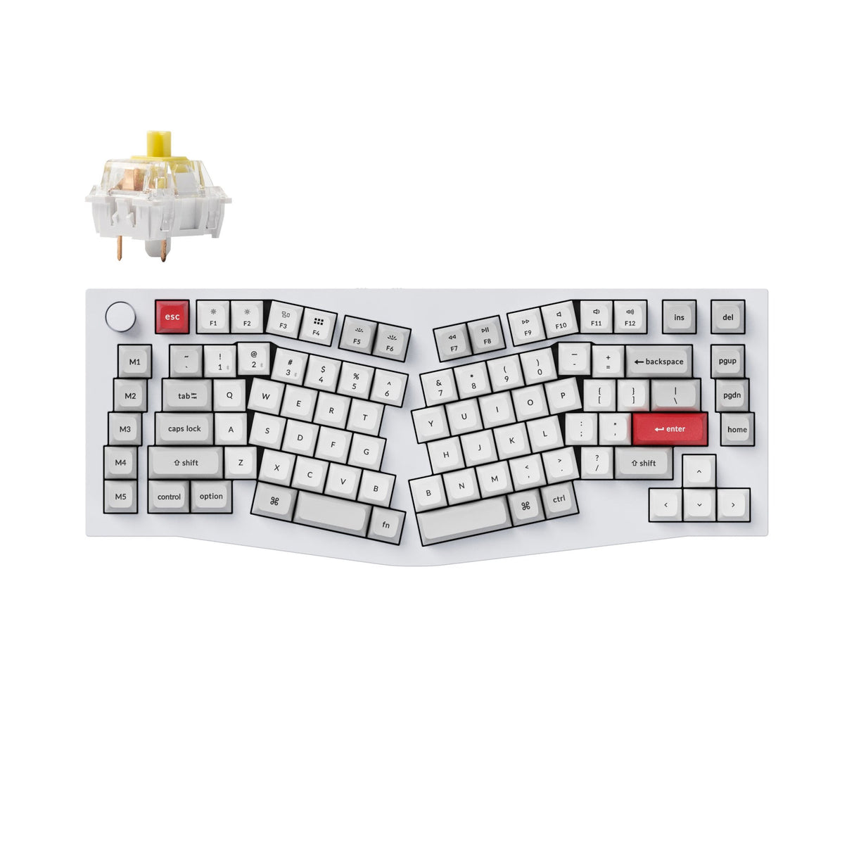 Keychron Q10 Pro (Alice-Layout) QMK/VIA kabellose Custom mechanische Tastatur (US Layout)