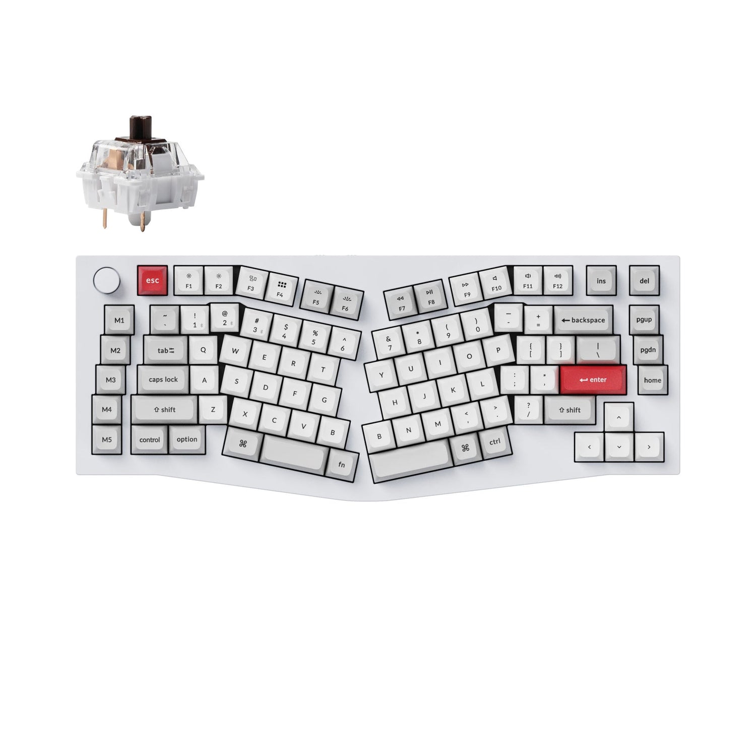 Keychron Q10 Pro (Alice-Layout) QMK/VIA kabellose Custom mechanische Tastatur (US Layout)