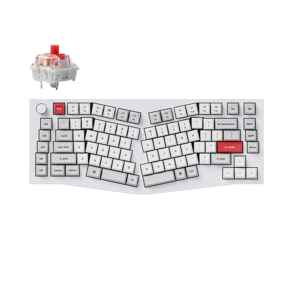 Keychron Q10 Pro (Alice-Layout) QMK/VIA kabellose Custom mechanische Tastatur (US Layout)