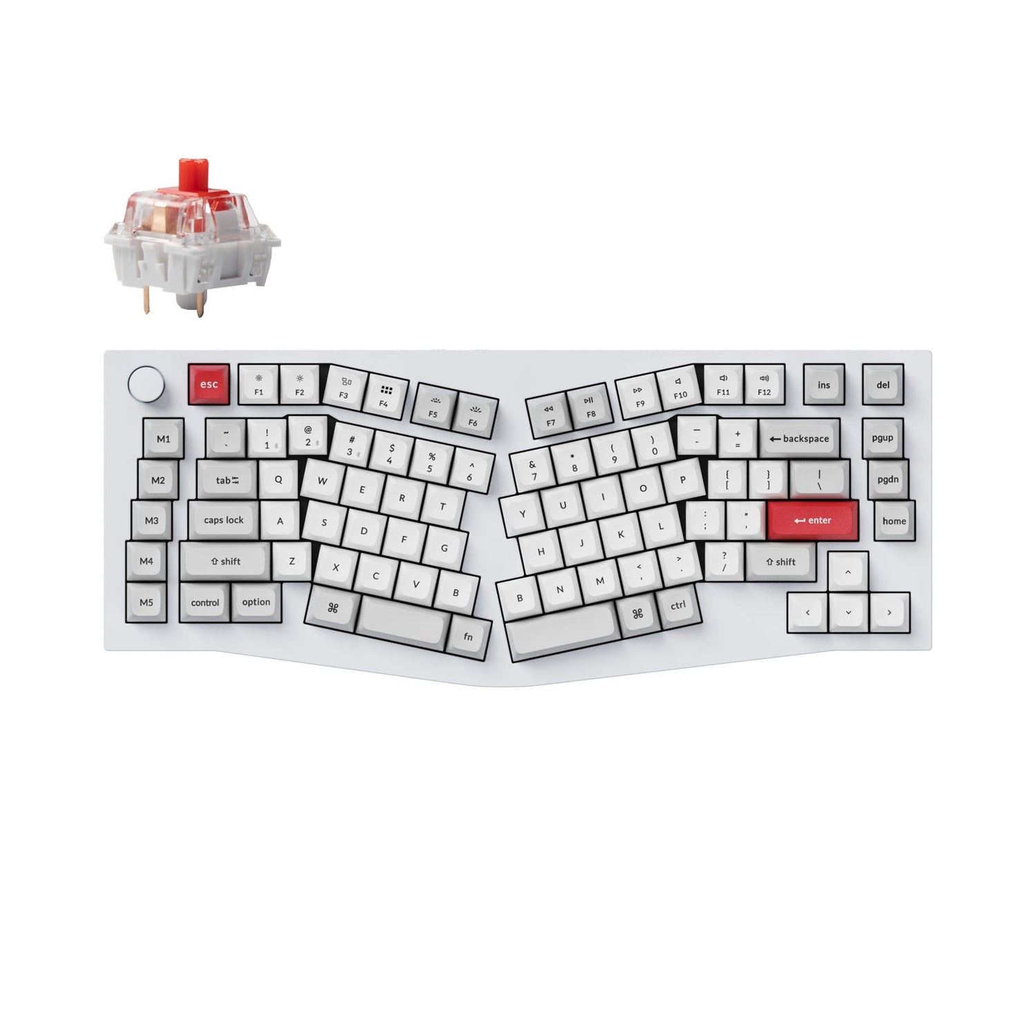 Keychron Q10 Pro (Alice-Layout) QMK/VIA kabellose Custom mechanische Tastatur (US Layout)