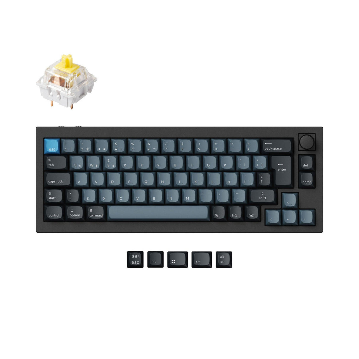 Keychron Q2 Pro QMK/VIA Kabellose Benutzerdefinierte mechanische Tastatur ISO-Layout-Sammlung