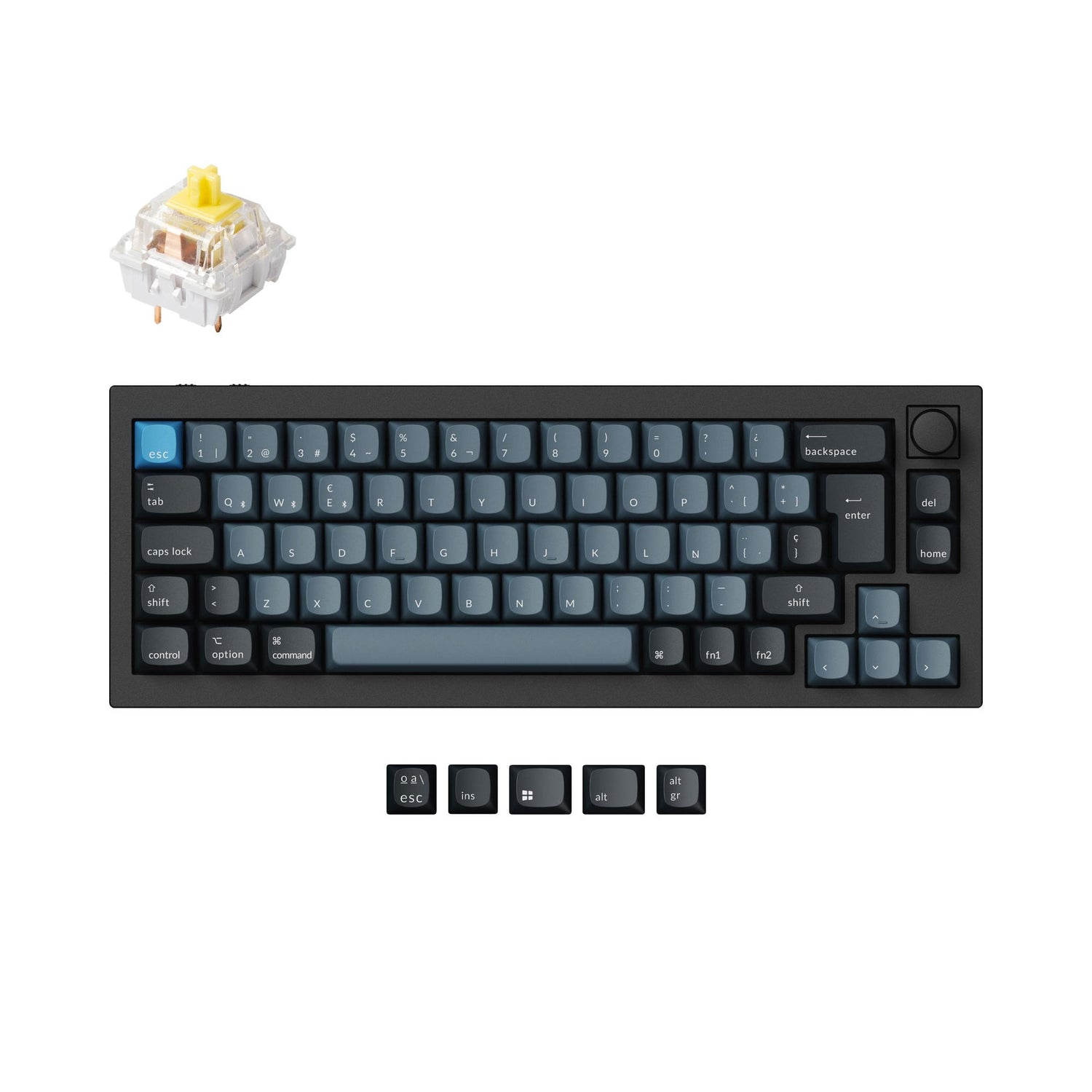 Keychron Q2 Pro QMK/VIA Kabellose Benutzerdefinierte mechanische Tastatur ISO-Layout-Sammlung