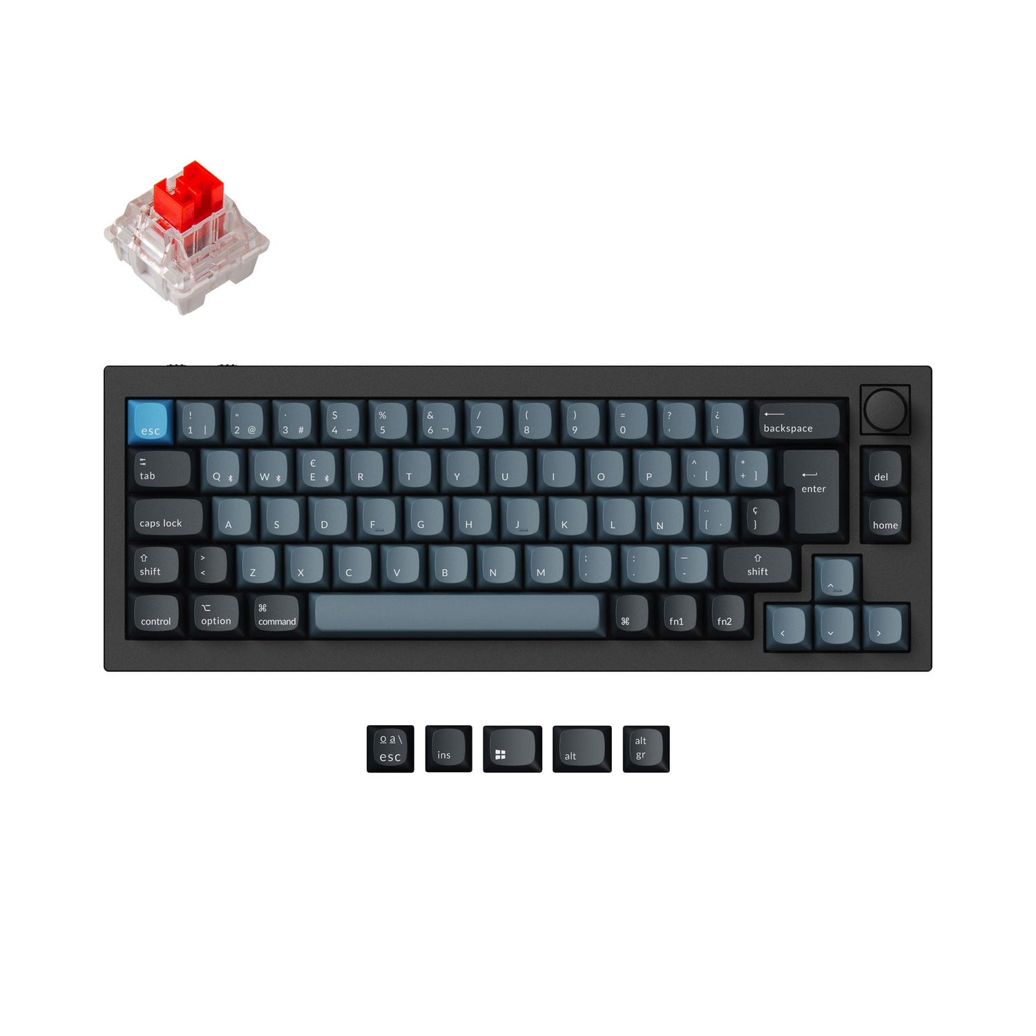 Keychron Q2 Pro QMK/VIA Kabellose Benutzerdefinierte mechanische Tastatur ISO-Layout-Sammlung