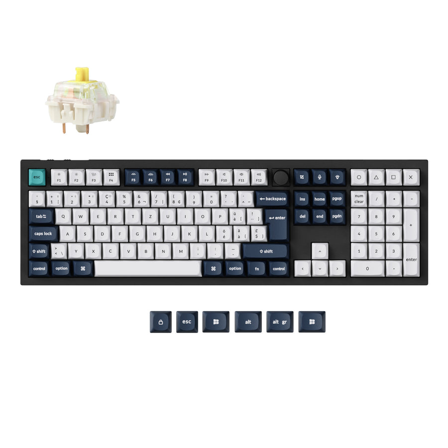 Keychron Q6 Max QMK/VIA Kabellose Benutzerdefinierte Mechanische Tastatur ISO Layout Kollektion