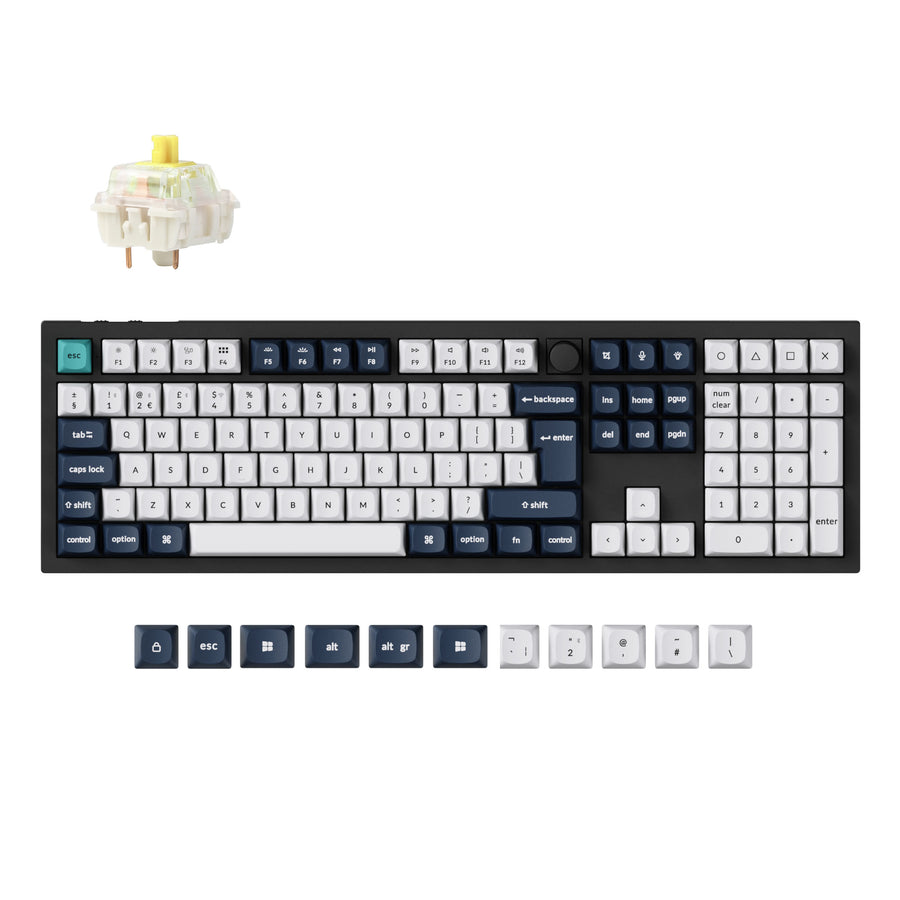 Keychron Q6 Max QMK/VIA Kabellose Benutzerdefinierte Mechanische Tastatur ISO Layout Kollektion