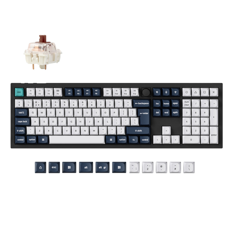 Keychron Q6 Max QMK/VIA Kabellose Benutzerdefinierte Mechanische Tastatur ISO Layout Kollektion
