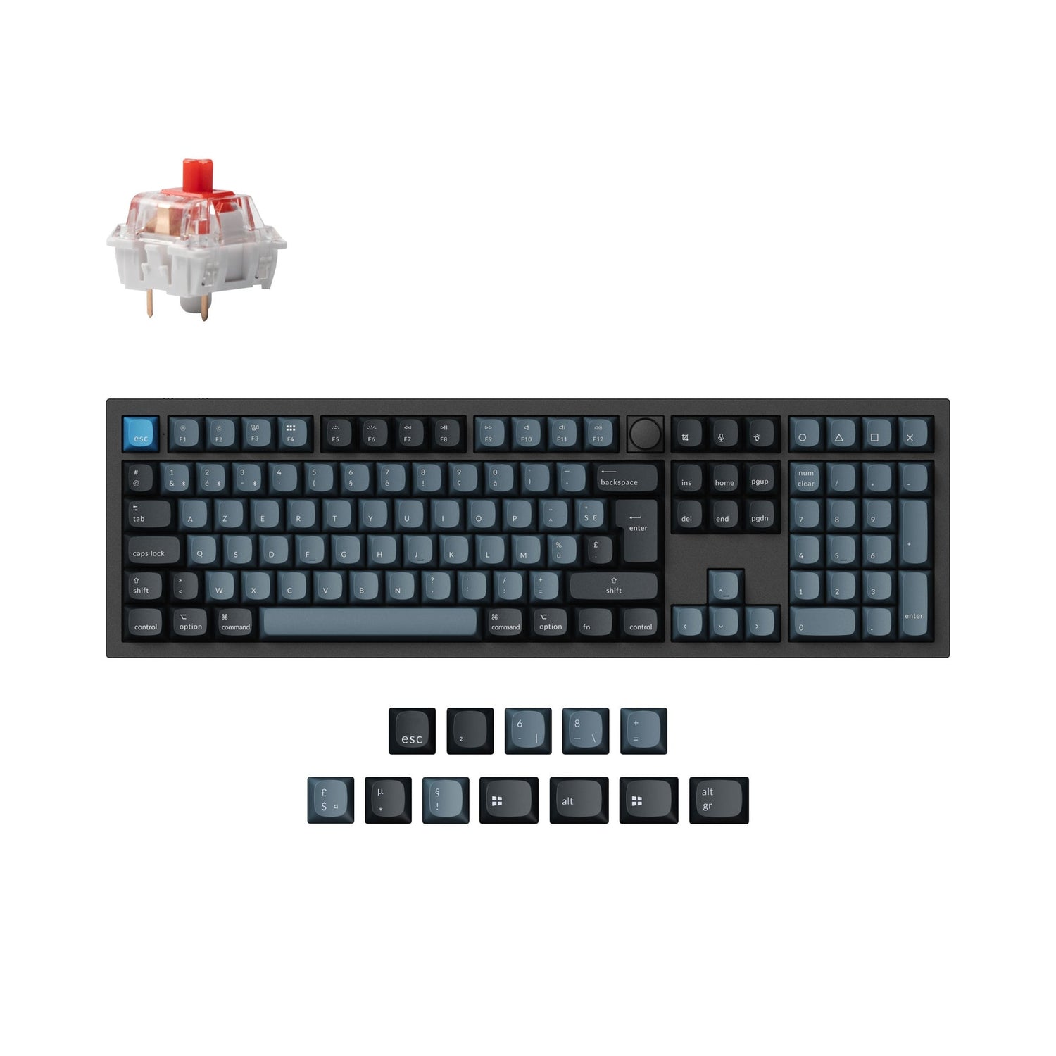 Keychron Q6 Pro QMK/VIA Kabellose Benutzerdefinierte Mechanische Tastatur ISO Layout Kollektion