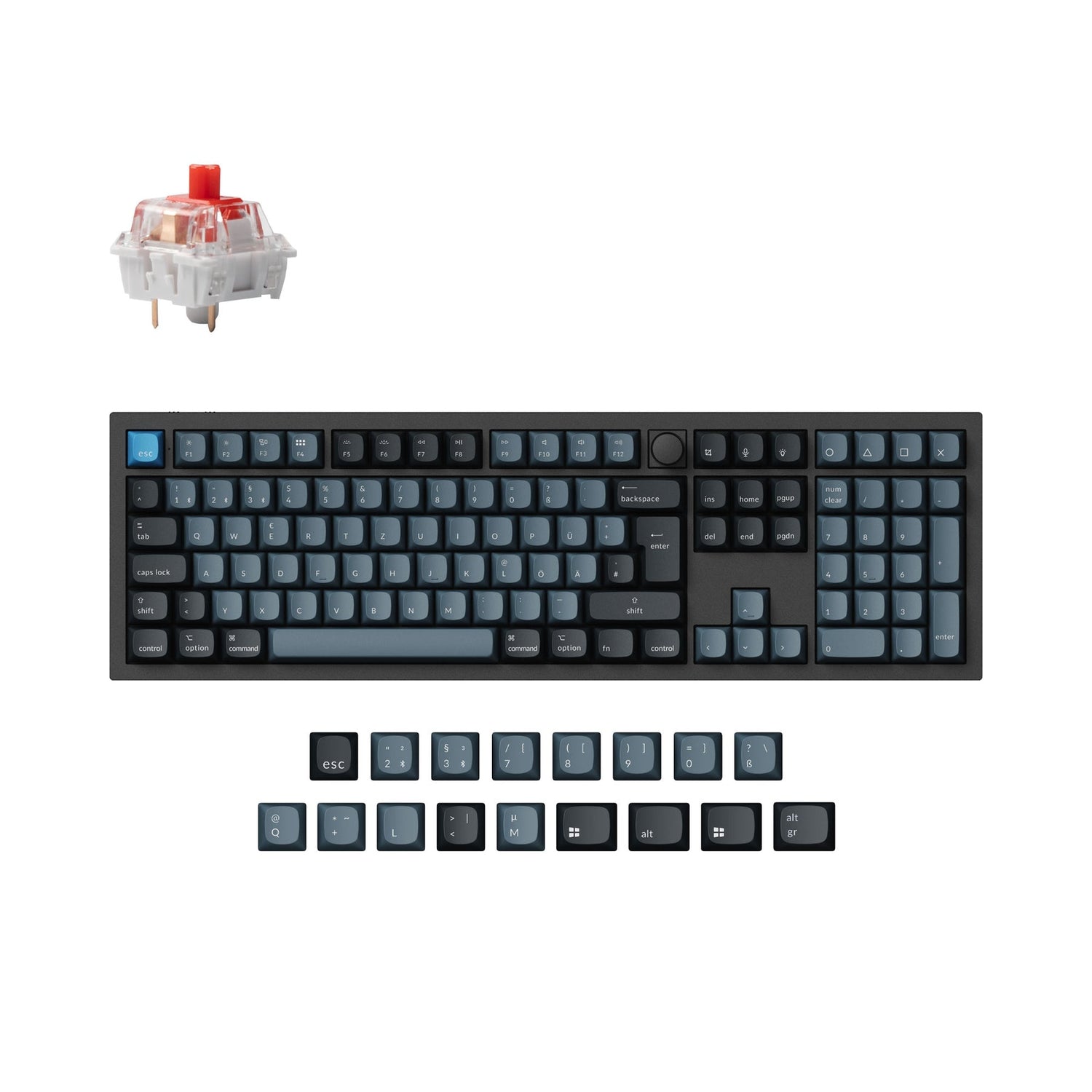 Keychron Q6 Pro QMK/VIA Kabellose Benutzerdefinierte Mechanische Tastatur ISO Layout Kollektion