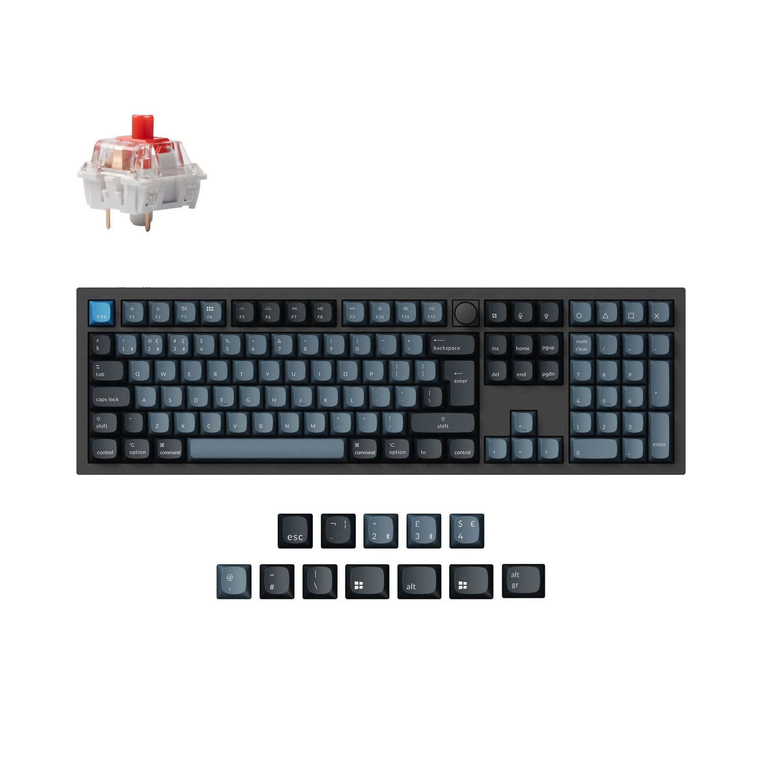 Keychron Q6 Pro QMK/VIA Kabellose Benutzerdefinierte Mechanische Tastatur ISO Layout Kollektion