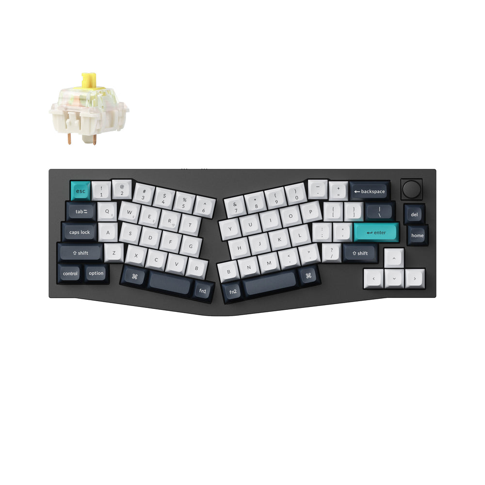 Keychron Q8 Max (Alice Layout) QMK/VIA Kabellose Benutzerdefinierte Mechanische Tastatur (US ANSI Layout)