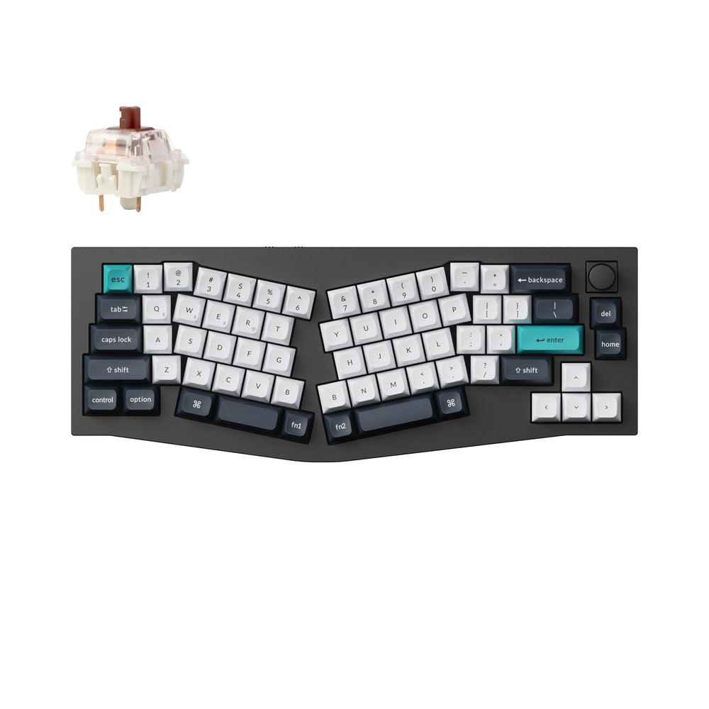 Keychron Q8 Max (Alice Layout) QMK/VIA Kabellose Benutzerdefinierte Mechanische Tastatur (US ANSI Layout)