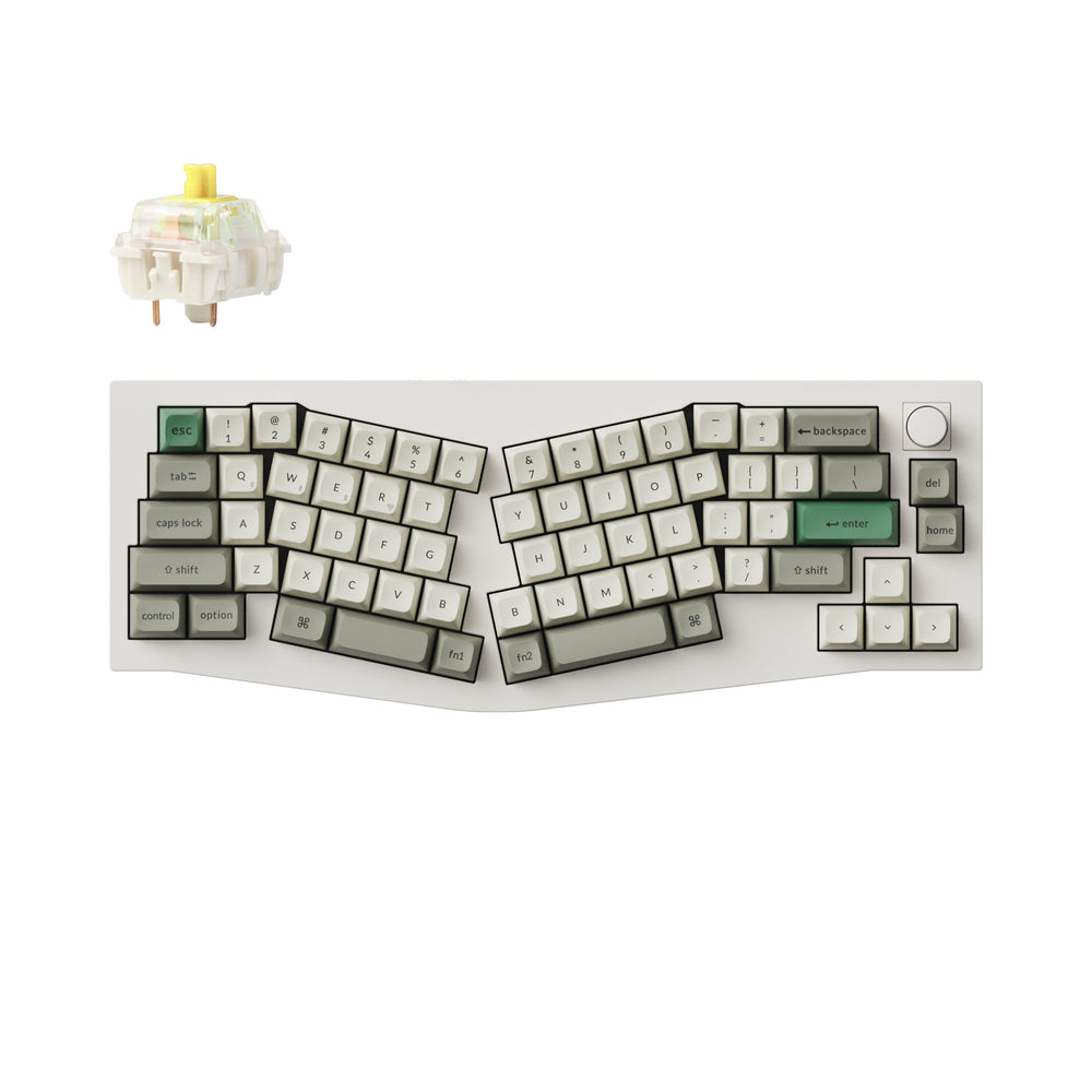 Keychron Q8 Max (Alice Layout) QMK/VIA Kabellose Benutzerdefinierte Mechanische Tastatur (US ANSI Layout)