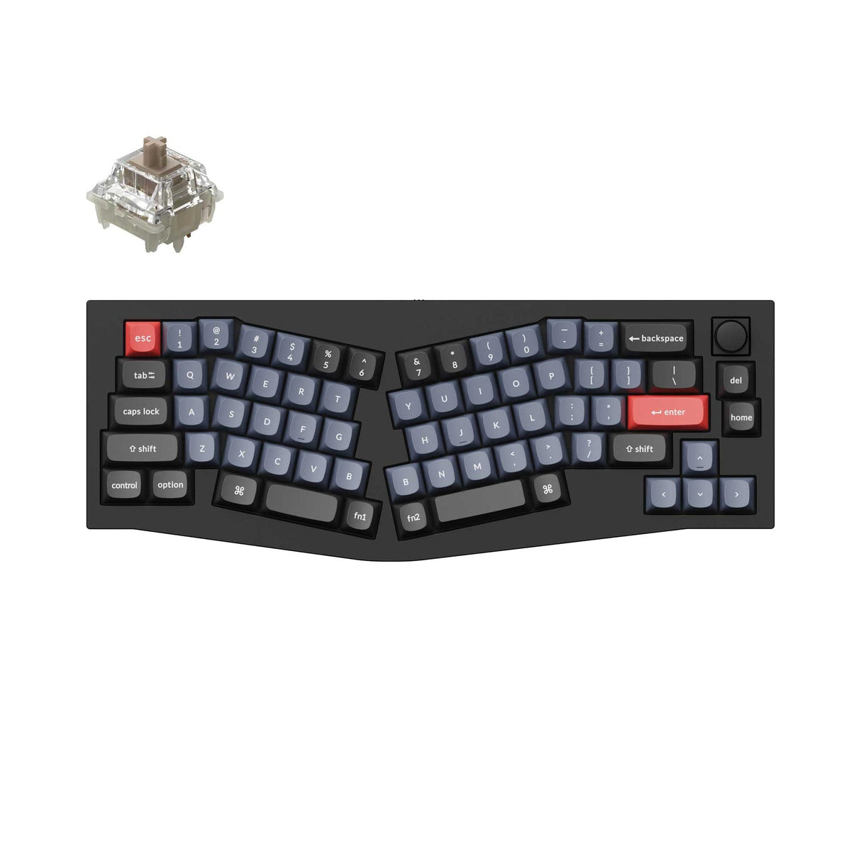 Keychron Q8 (Alice Layout) QMK Benutzerdefinierte Mechanische Tastatur (US ANSI Layout)