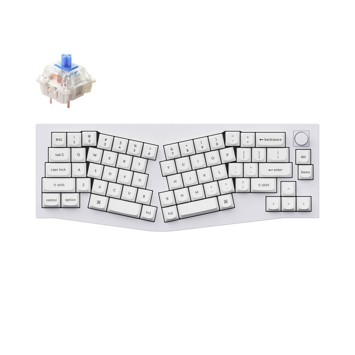 Keychron Q8 (Alice Layout) QMK Benutzerdefinierte Mechanische Tastatur (US ANSI Layout)