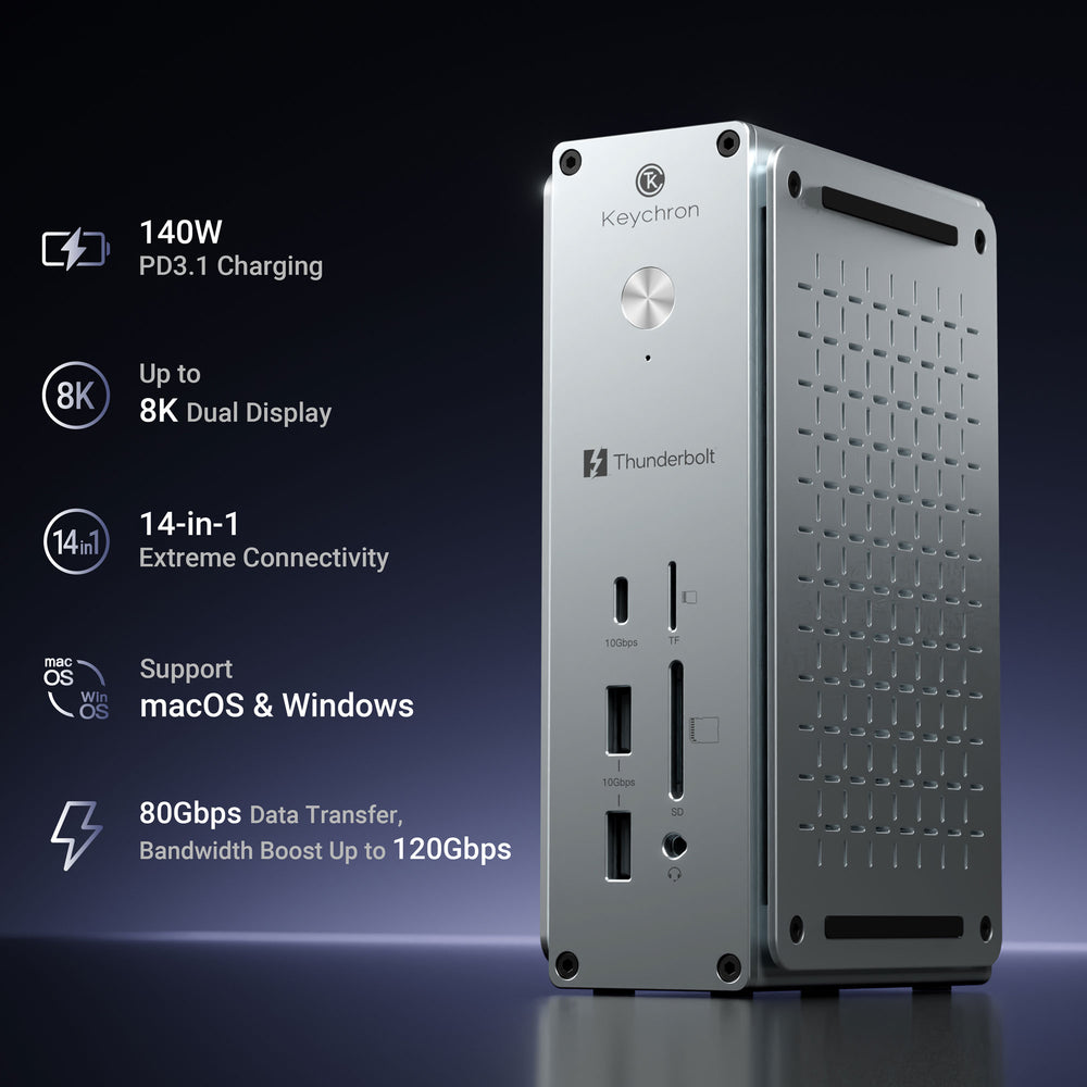 Keychron Thunderbolt 5 Dock (14-in-1)