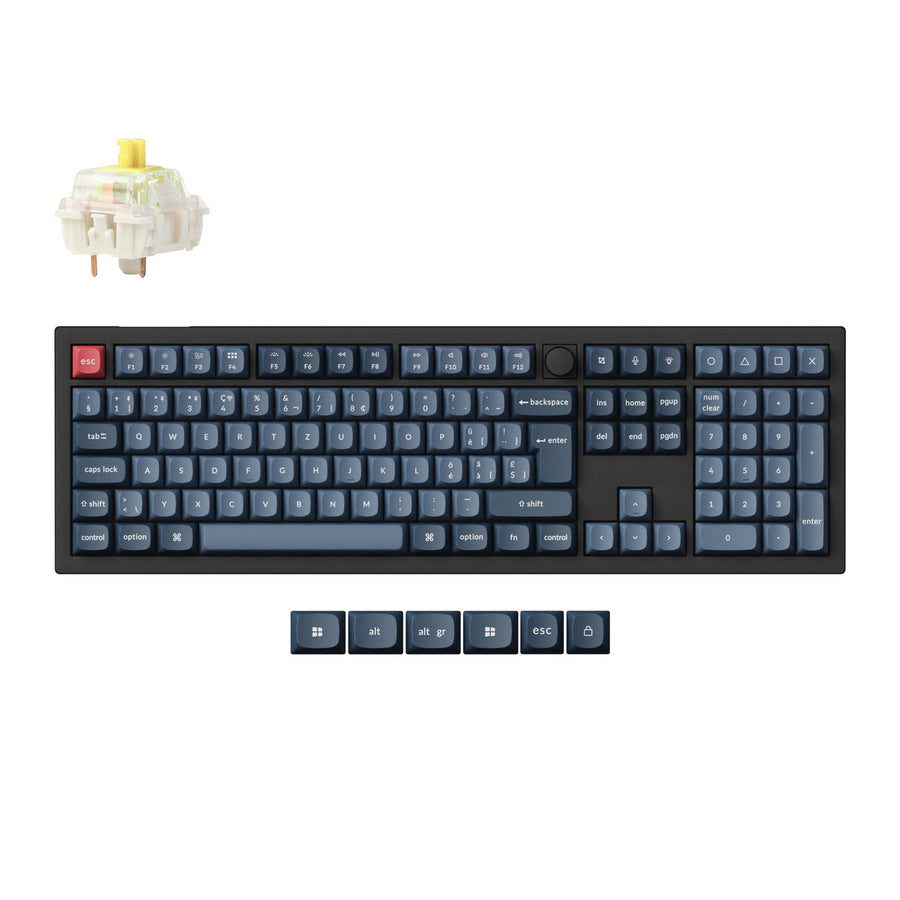 Keychron V6 Max QMK Kabellose Benutzerdefinierte Mechanische Tastatur ISO Layout Kollektion