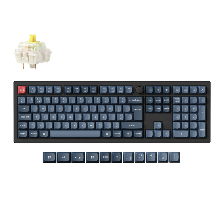 Keychron V6 Max QMK Kabellose Benutzerdefinierte Mechanische Tastatur ISO Layout Kollektion