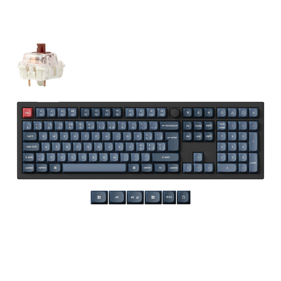 Keychron V6 Max QMK Kabellose Benutzerdefinierte Mechanische Tastatur ISO Layout Kollektion