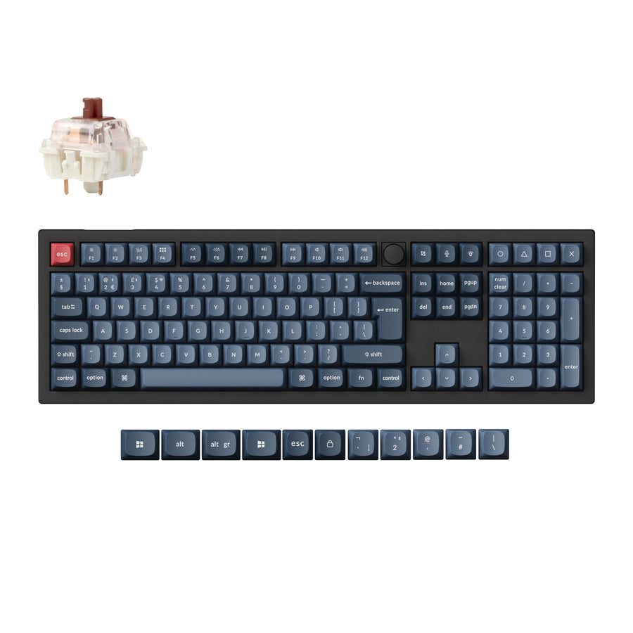 Keychron V6 Max QMK Kabellose Benutzerdefinierte Mechanische Tastatur ISO Layout Kollektion