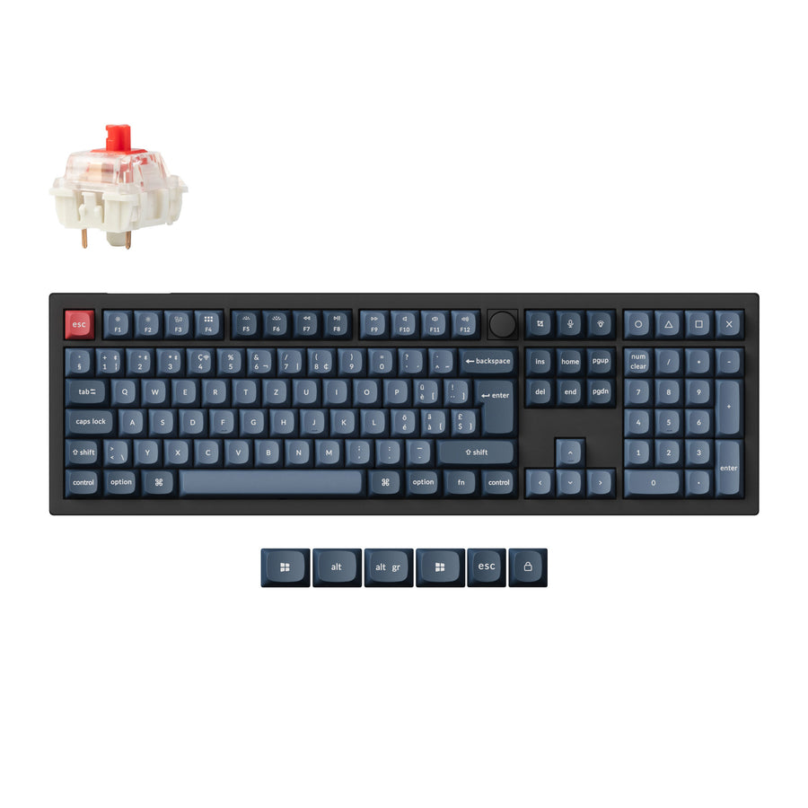 Keychron V6 Max QMK Kabellose Benutzerdefinierte Mechanische Tastatur ISO Layout Kollektion