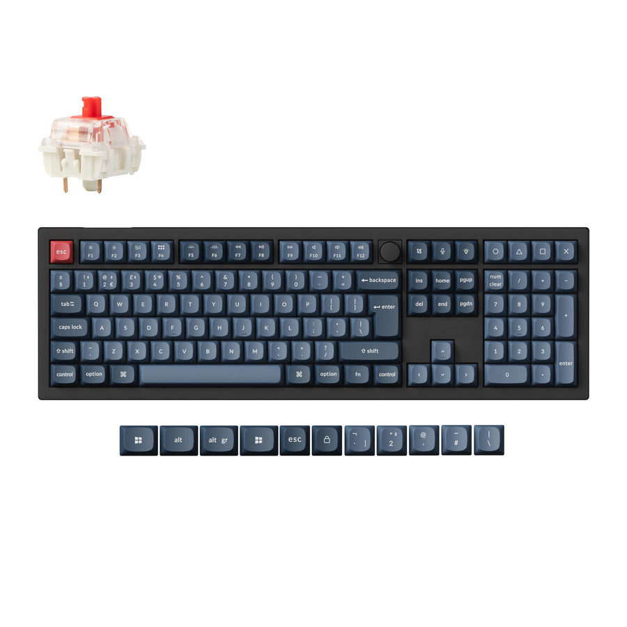 Keychron V6 Max QMK Kabellose Benutzerdefinierte Mechanische Tastatur ISO Layout Kollektion
