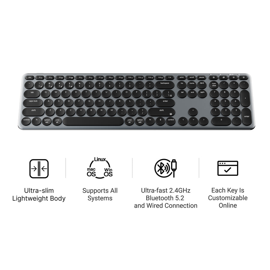 Keychron B5 Pro Ultra-Slim Wireless Keyboard (US ANSI Layout)