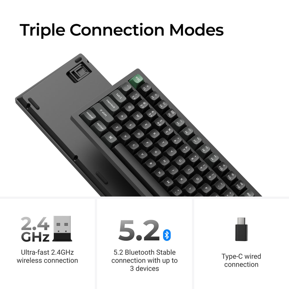 Keychron K4 Ultra 8K Wireless Custom Mechanical Keyboard (US ANSI Layout)