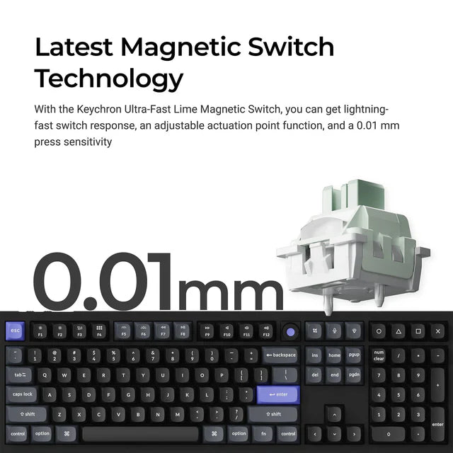 Keychron Q6 HE 8K Magnetische Schalter Tastatur(US ANSI layout)