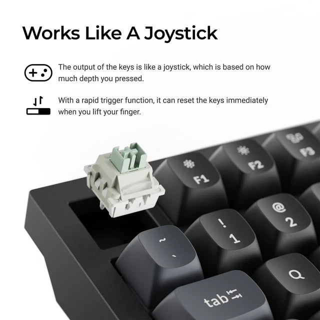 Keychron Q6 HE 8K Magnetische Schalter Tastatur(US ANSI layout)