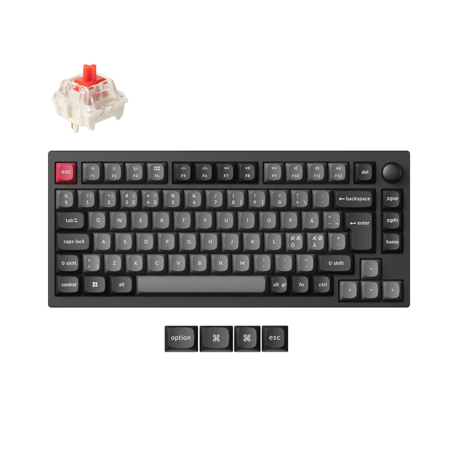 Lemokey P1 QMK Kabellose Benutzerdefinierte Mechanische Tastatur ISO Layout Sammlung