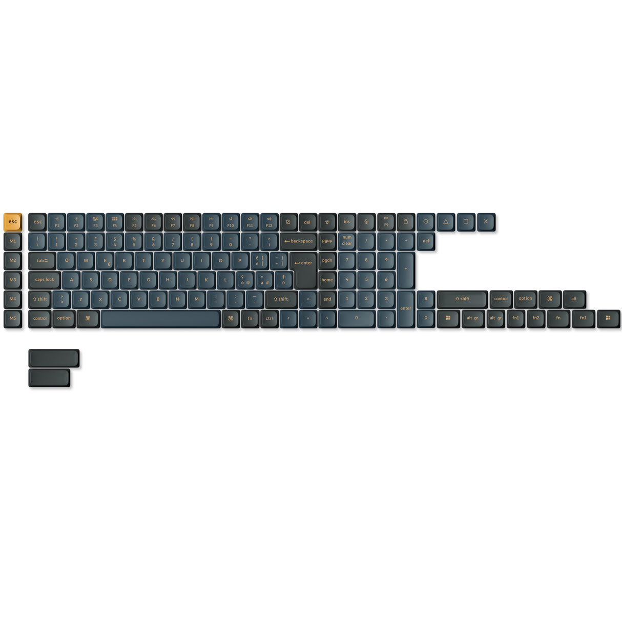 Low Profile Dye-Sub LSA PBT ISO Keycap Set Version 2 -Knight