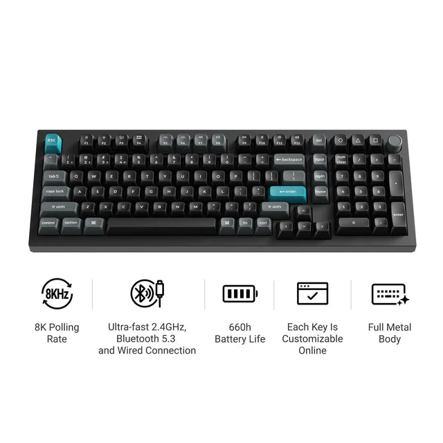 Keychron Q5 Ultra 8K Wireless Custom Mechanical Keyboard(ANSI US Layout)