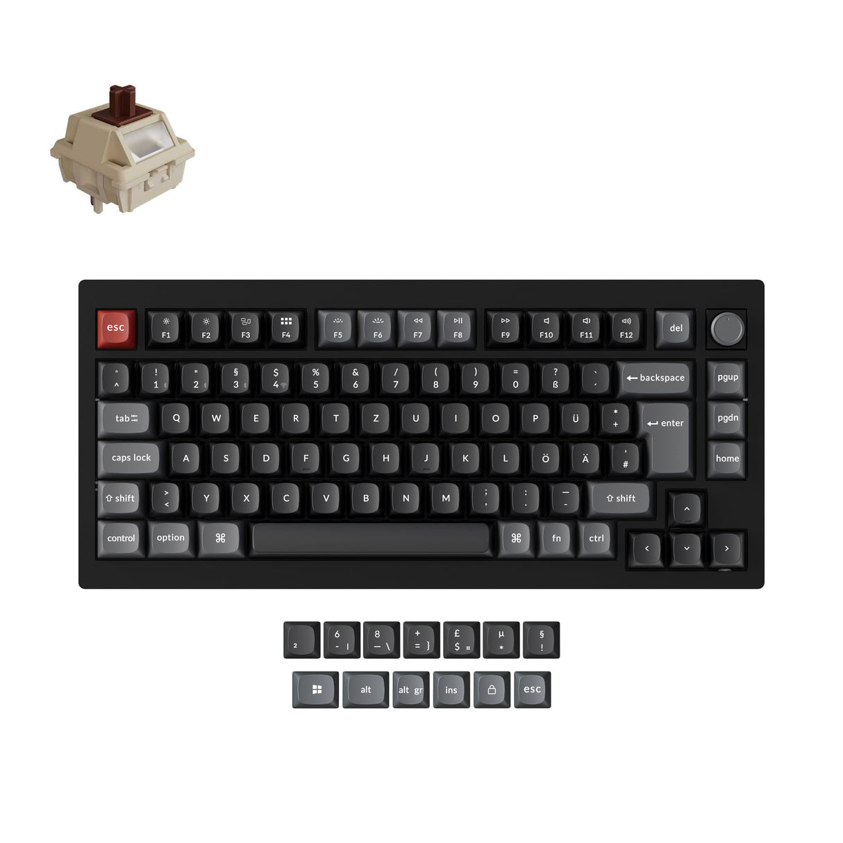 Keychron V1 Ultra 8K Wireless Custom Mechanical Keyboard ISO Layout Collection