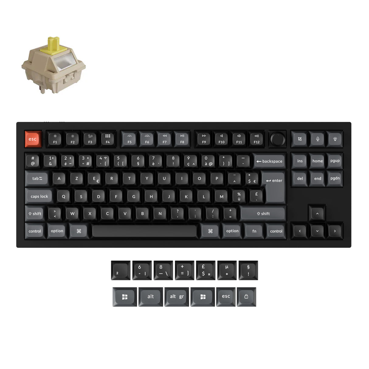 Keychron V3 Ultra 8K Wireless Custom Mechanical Keyboard ISO Layout Collection