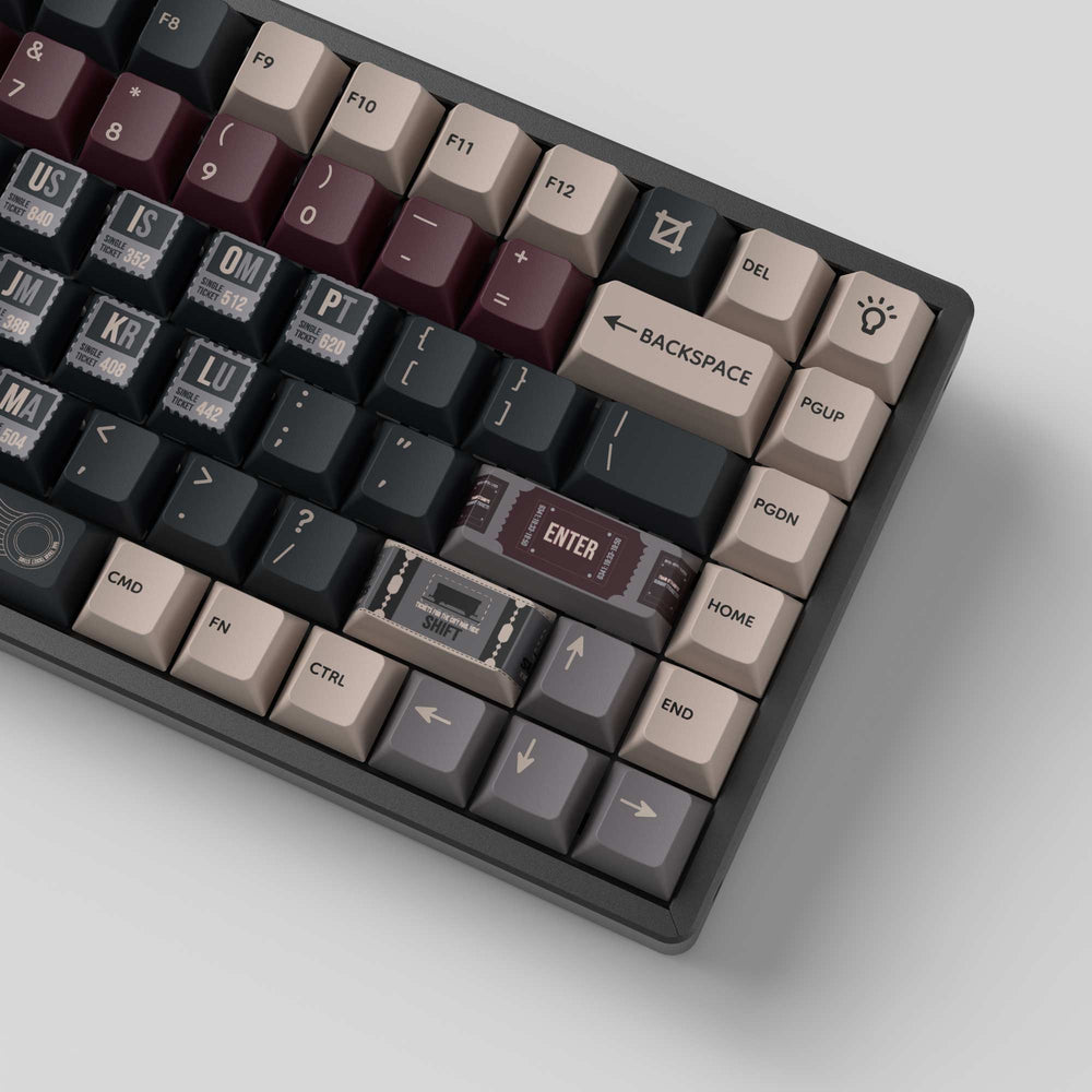 Vintage Stamp - Cherry Profile Dye-Sub PBT Full Keycap Set