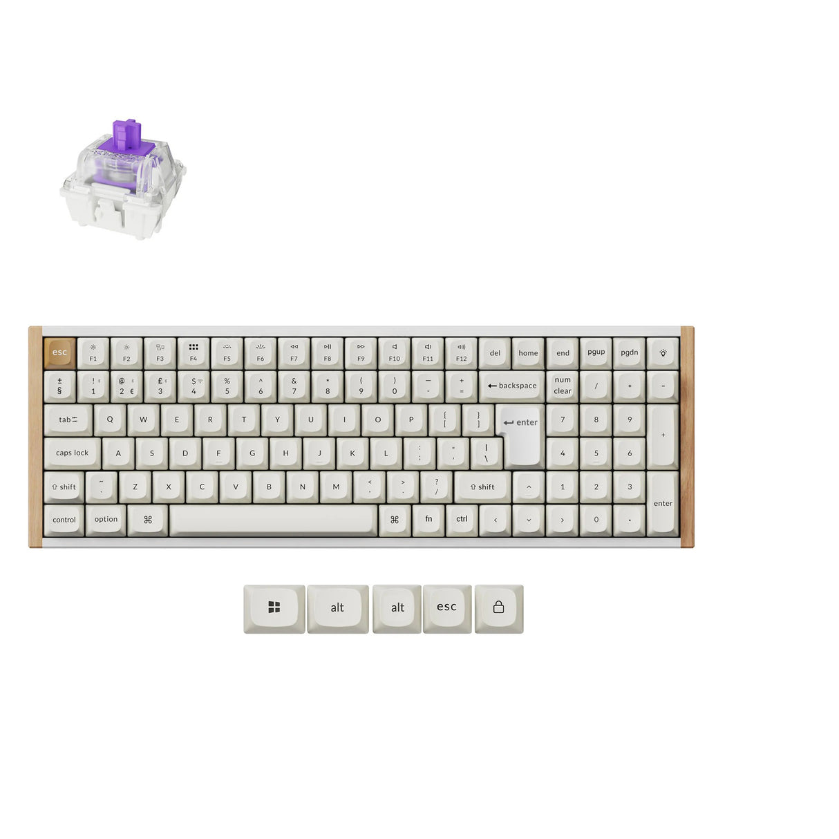 Keychron K4 HE Kabellose Magnetische Schalter Benutzerdefinierte Tastatur ISO Layout Kollektion